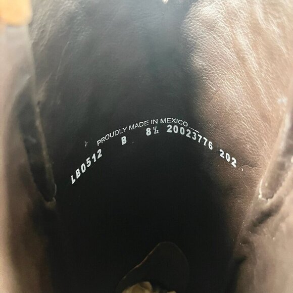 Lane CALYPSO Womens Cowboy Boots 8.5 Brown Western Cowgirl Mid Calf Tall Bling - Picture 9 of 11